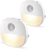 Load image into Gallery viewer, Night Light with Motion Sensor and Dusk to Dawn Sensor, Dimmable Warm Nightlight with 1-50lm Adjustable Brightness Indoor for Bedroom
