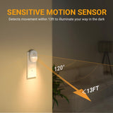 Load image into Gallery viewer, Night Light with Motion Sensor and Dusk to Dawn Sensor, Dimmable Warm Nightlight with 1-50lm Adjustable Brightness Indoor for Bedroom