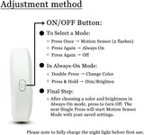 Load image into Gallery viewer, 2 Pack Motion Sensor Light Indoor,Nightlights with Light Sensors Automatic/Constant Modes,White Warm &amp; Neutral Light Three Colors Magnetic